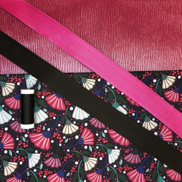 Canvas, Garden Stories by Emjo-Design, Schwarz mit Kobinationsmaterial